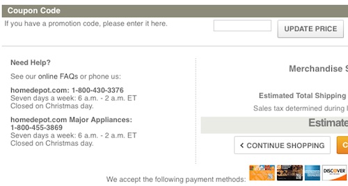 Home Depot Promo Code: $50 Off · January 2024 Coupon